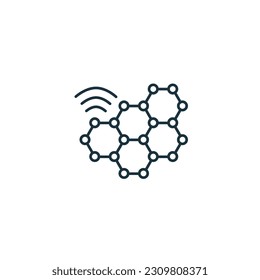 Smart grids icon. Monochrome simple sign from digitalization collection. Smart grids icon for logo, templates, web design and infographics.