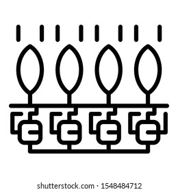 Smart grow control icon. Outline smart grow control vector icon for web design isolated on white background