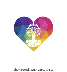 Smart grow logo design. Plant growing from the brain icon logo design.