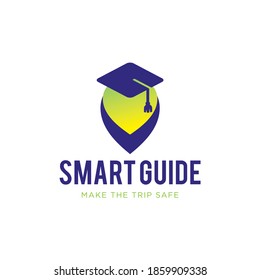 Smart guide app travel logo design