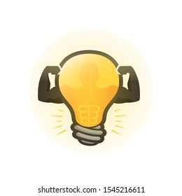 Smart Gym Trainer Logo in Vector Illustration