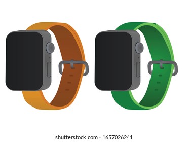 Smart hand watch. vector illustration