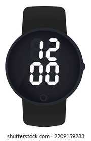Smart hand watch. vector illustration