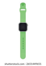 Reloj de mano inteligente. Ilustración vectorial	