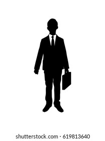 Smart and handsome businessman isolated vector