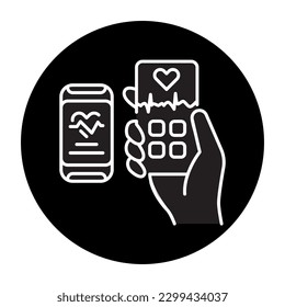 Smart healthcare care color line icon. Pictogram for web page, mobile app, promo.