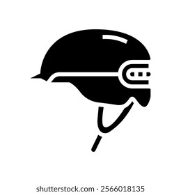 smart helmet wearable glyph icon vector. smart helmet wearable sign. isolated symbol illustration