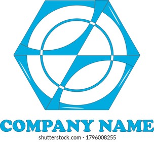 Smart Hexagon Company Logo. A professional clean and elegant personal or company logo