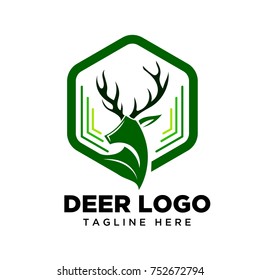 Smart Hexagon deer logo