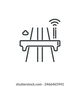 Smart highway icon, vector illustration