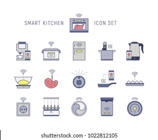 Smart hi-tech icons set