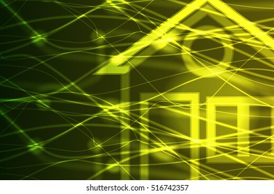 Smart home. Abstract background. Vector illustration.