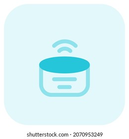 Smart home assistant speaker with Wi-Fi connection