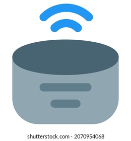 Smart home assistant speaker with Wi-Fi connection