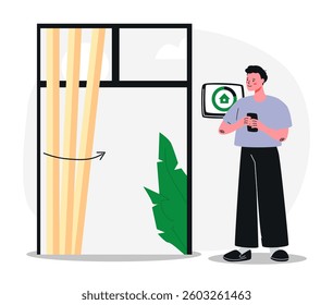 Smart Home Automated Blinds Control via Mobile App