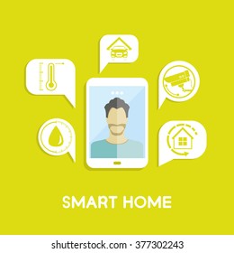 smart home, home automation concept