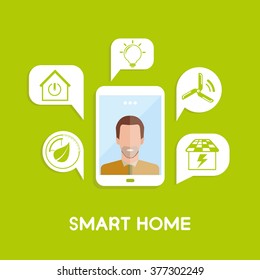 smart home, home automation concept