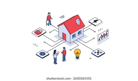 Automação doméstica inteligente conectando dispositivos e serviços para uma vida moderna