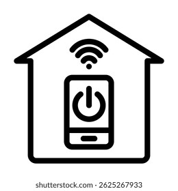Smart home automation icon line style transparent - Powered by Shutterstock - Get 15% off with code: PIKWIZARD15