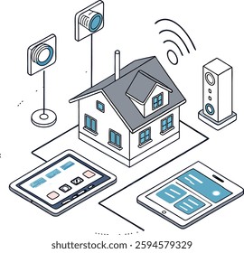 Smart home automation system with IoT device connections