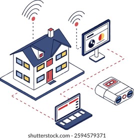 Smart home automation system with IoT device connections