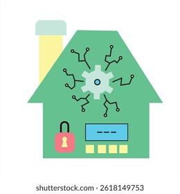 Smart Home Automation System, A Modern Conceptual Illustration