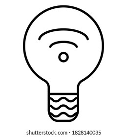 Icono de vector de automatización inteligente en el hogar