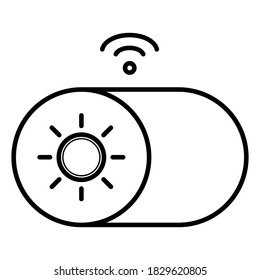 Icono de vector de automatización inteligente en el hogar