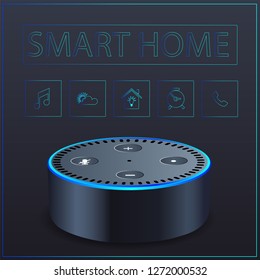 smart home black device