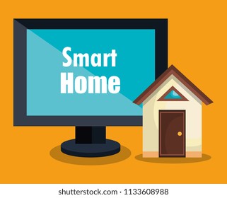 smart home with computer display