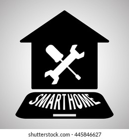 Smart home concept with icon design, vector illustration 10 eps graphic.
