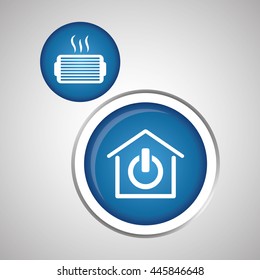 Smart home concept with icon design, vector illustration 10 eps graphic.