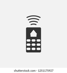 Smart home console icon illustration,vector  sign symbol