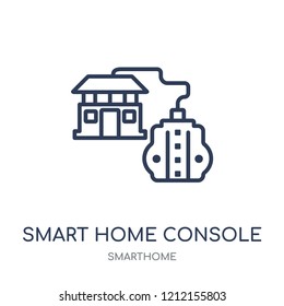 smart home Console icon. smart home Console linear symbol design from Smarthome collection. Simple outline element vector illustration on white background.