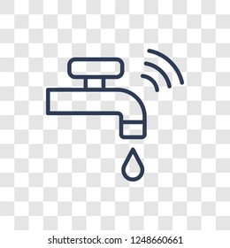 smart home Console icon. Trendy linear smart home Console logo concept on transparent background from Smarthome collection