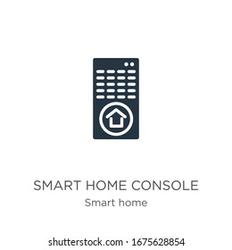 Smart home console icon vector. Trendy flat smart home console icon from smart home collection isolated on white background. Vector illustration can be used for web and mobile graphic design, logo, 