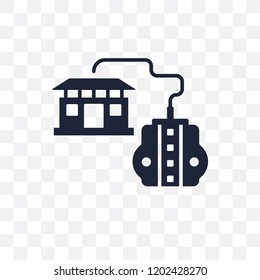 smart home Console transparent icon. smart home Console symbol design from Smarthome collection. Simple element vector illustration on transparent background.