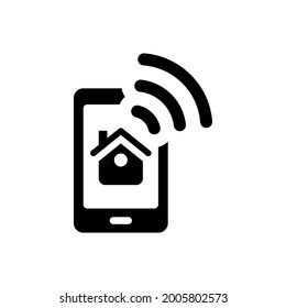 Smart home control app icon. Vector EPS file.