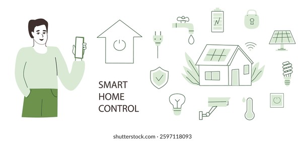 Smart home control with automation technology for modern living.