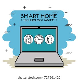 smart home control concept