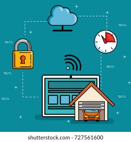 smart home control concept