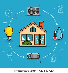 smart home control concept