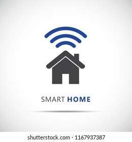 Smart home control concept infographic vector illustration EPS10