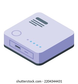 Icono de control residencial inteligente. Isométrico del icono del vector del control del hogar inteligente para el diseño web aislado en fondo blanco