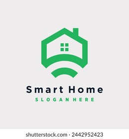 Smart home design element icon vector with creative concept for business person