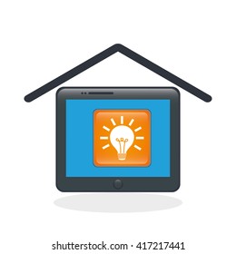 Smart home design. Technology icon. system concept