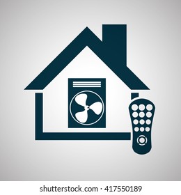 Smart home design. Technology icon. system concept