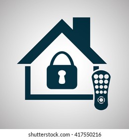 Smart home design. Technology icon. system concept