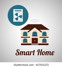 Smart home design. Technology icon. system concept