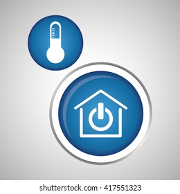 Smart home design. Technology icon. system concept